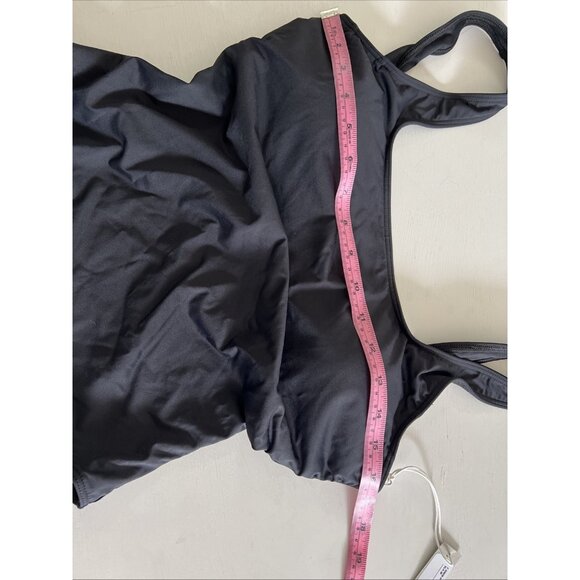 NWT Everlane ReNew Womens Square Neck One Piece Swimsuit Medium Padded Black - Picture 6 of 14